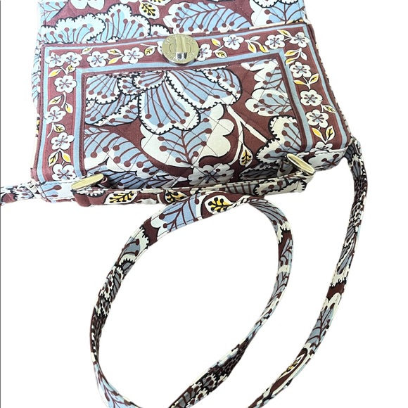 Vera Bradley Julia Slate Blooms Convertible Handbag to Shoulder Bag Turn… - Picture 4 of 12